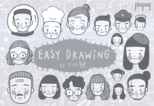 Easy drawing by siri ตอน วาดรูปคนอย่างง่าย